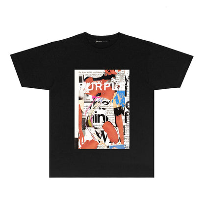 PURPLE  fashion T-shirt
