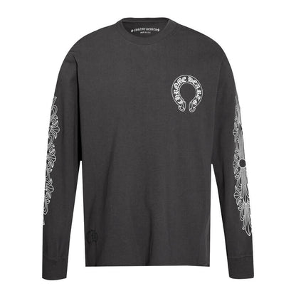 CHROME-HEARTS Men's Long-Sleeve T-shirt Sweatshirt K8005