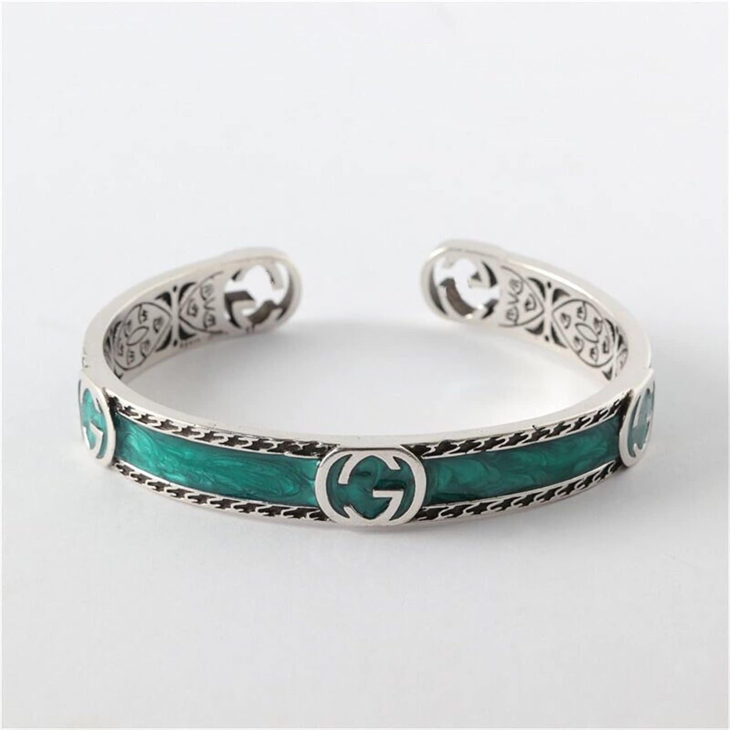 Double G Interlocking G Bangle Wide Bracelet