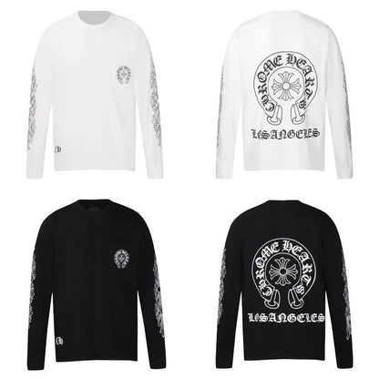 CHROME-HEARTS Men's Long-Sleeve T-shirt Sweatshirt K8008