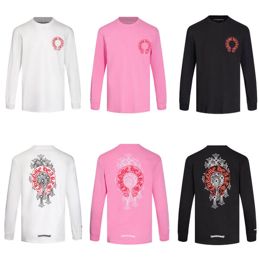 CHROME-HEARTS Men's Long-Sleeve T-shirt Sweatshirt K8006