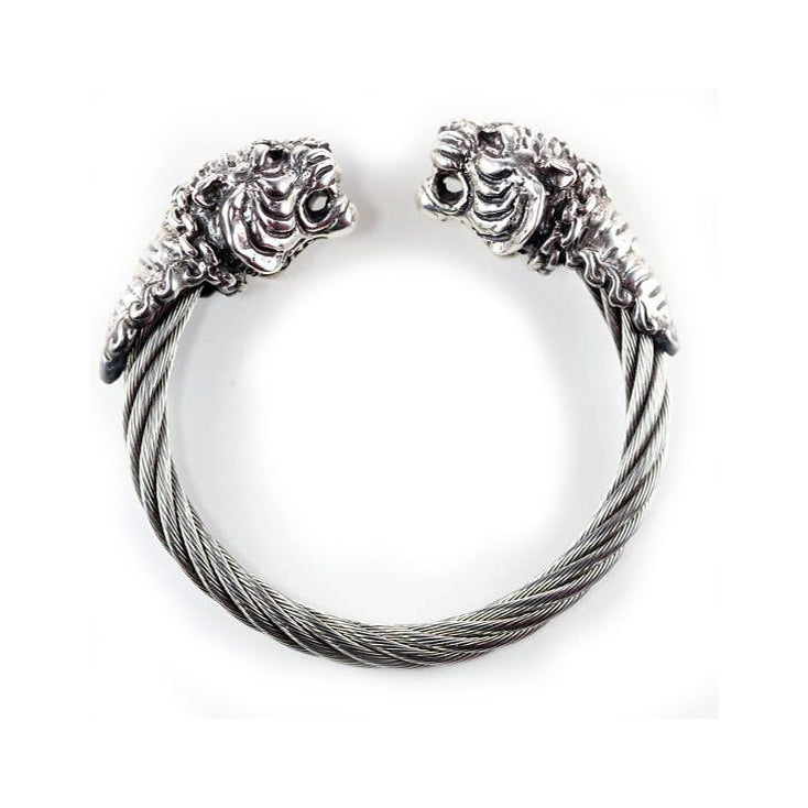 Double G Double Tiger Head Vintage Bracelet