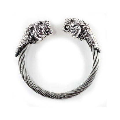 Double G Double Tiger Head Vintage Bracelet