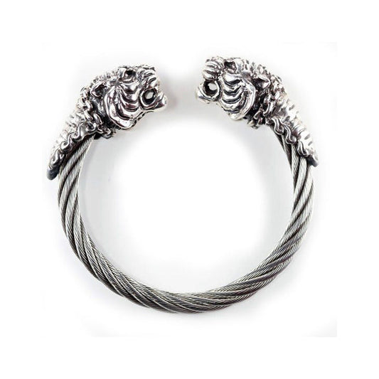 Double G Double Tiger Head Vintage Bracelet