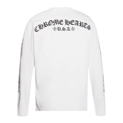 CHROME-HEARTS Men's Long-Sleeve T-shirt Sweatshirt K8005