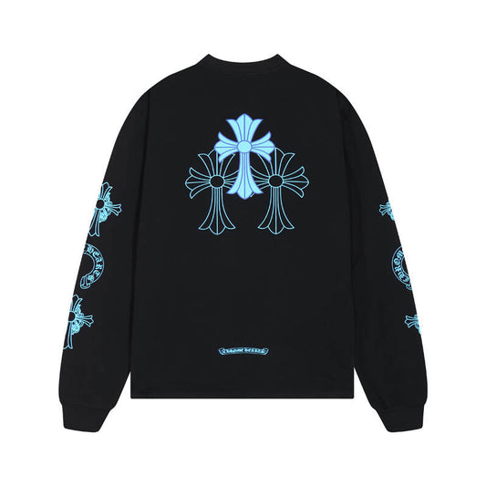 CHROME-HEARTS Men's Long-Sleeve T-shirt Sweatshirt K8018
