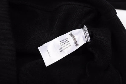 Chrome-Hearts Hoodie - Black Street Style Embroidered Sweatshirt 851