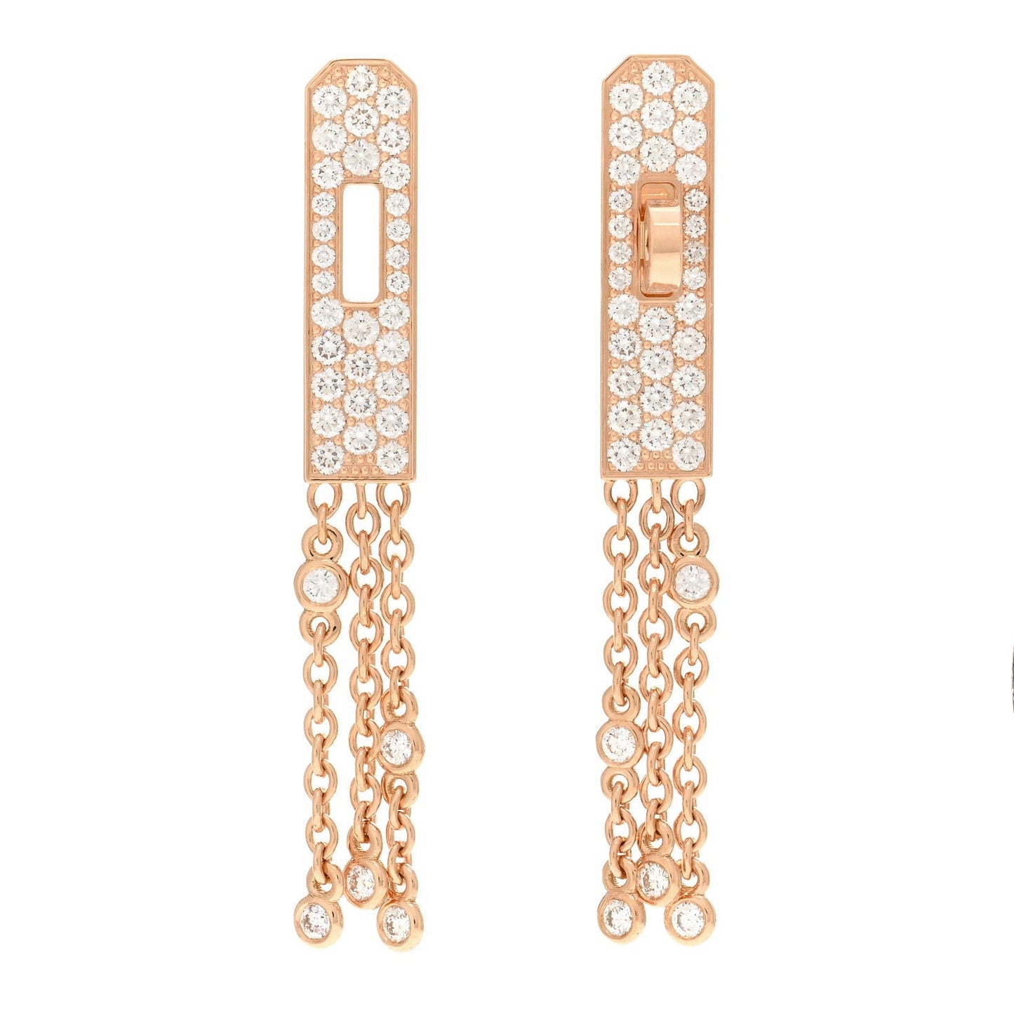 18K Her Kelly Gavroche Full Diamond Earrings