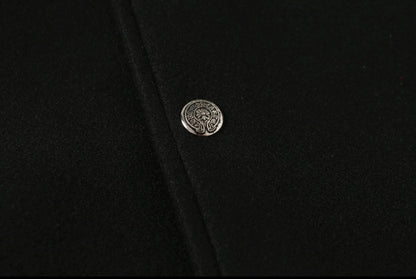 Chrome-Hearts Black White Street Style Baseball Coat 002