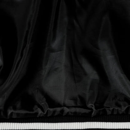 Chrome-Hearts Varsity Jacket - Black White Gothic Baseball Coat 2206