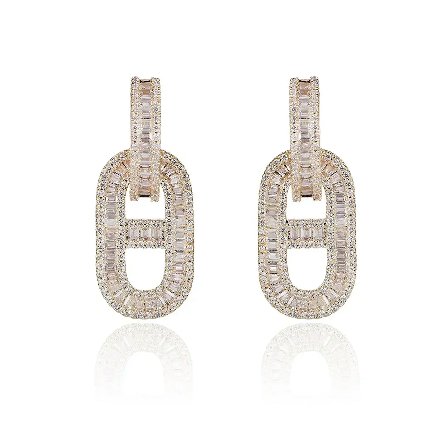 18K Diamonds H Earrings