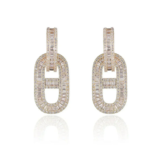 18K Diamonds H Earrings