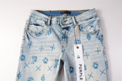 PURPLE  Fashion Jeans 9063