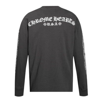 CHROME-HEARTS Men's Long-Sleeve T-shirt Sweatshirt K8005