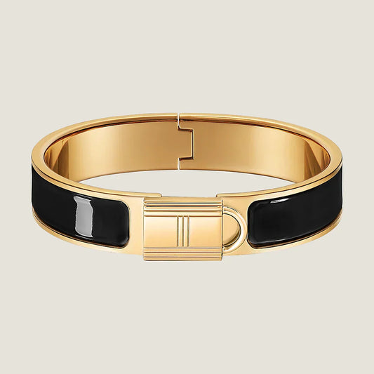 18K Clic Cadenas Black H Bracelet
