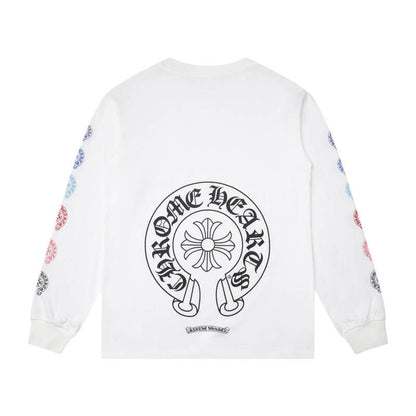 CHROME-HEARTS Men's Long-Sleeve T-shirt Sweatshirt K8009