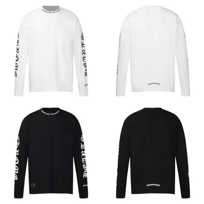 CHROME-HEARTS Men's Long-Sleeve T-shirt Sweatshirt K9011