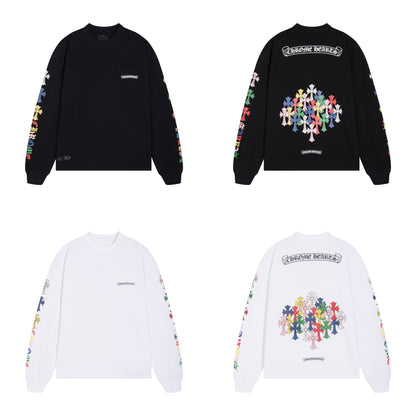 CHROME-HEARTS Men's Long-Sleeve T-shirt Sweatshirt K8015