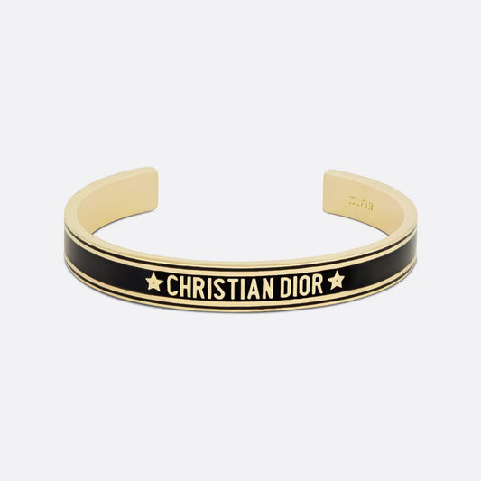 18K CD Black Code Bangle Bracelet