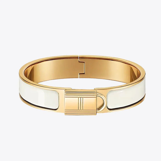 18K Clic Cadenas White H Bracelet