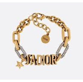 18K CD J'adior Chain Link Bracelet