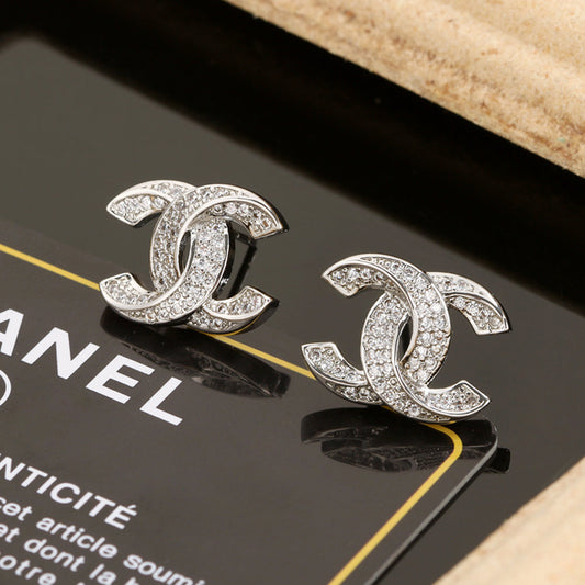 18K CC Diamonds Earrings
