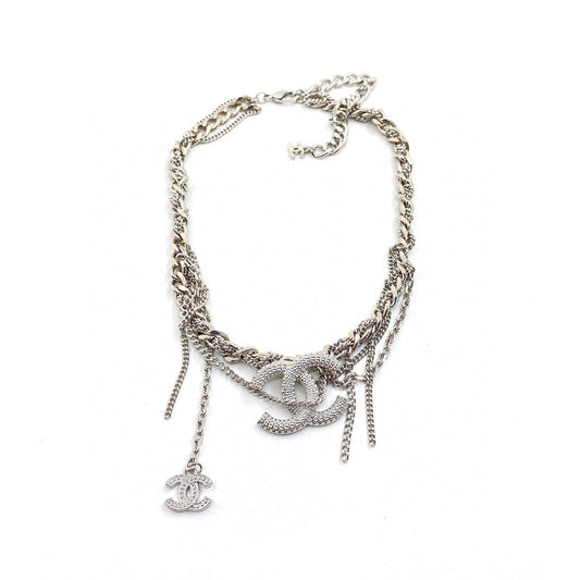 18K CC Chain Diamond Necklace