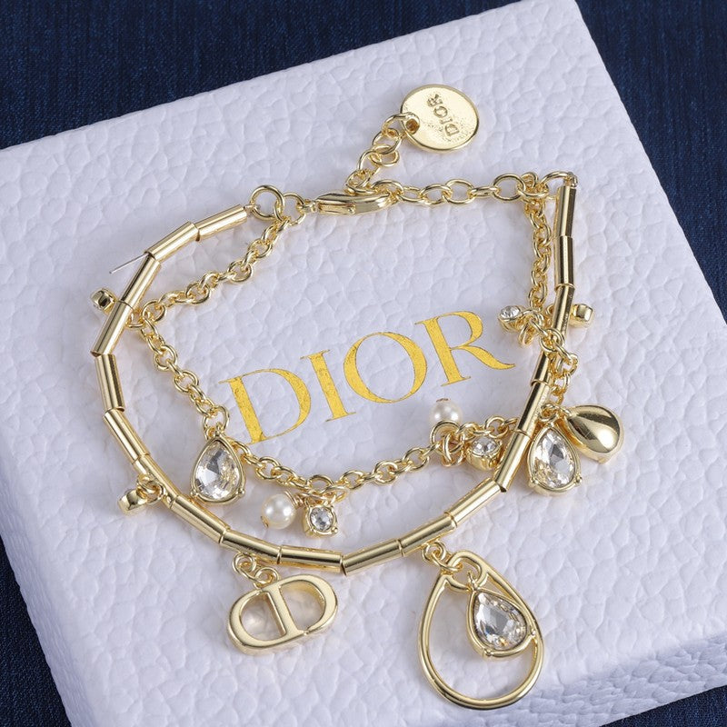18K CD Crystal Bracelet