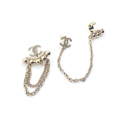 18K CC Chain Earrings