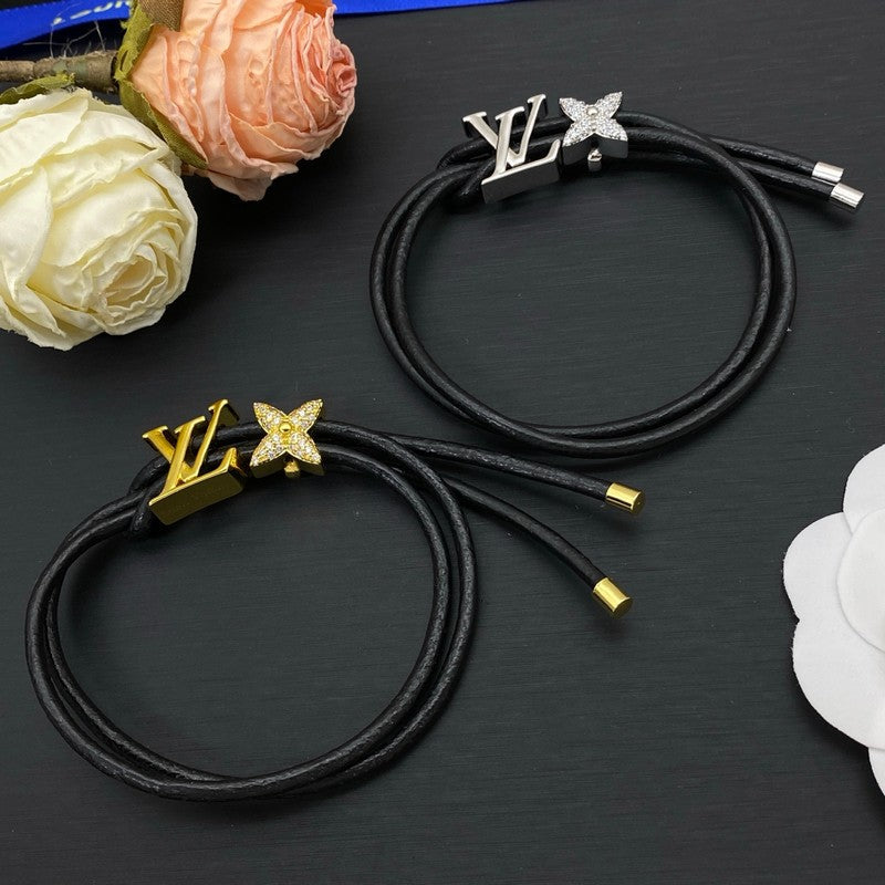 18K Louis Black Chain Gold Bracelet