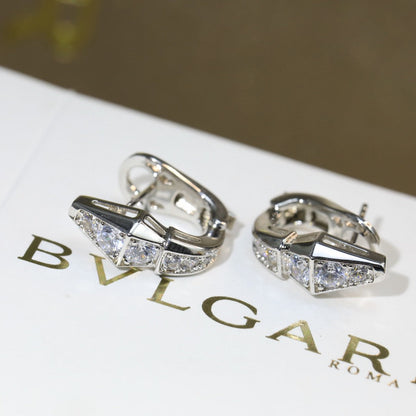 18K BV Serpenti Diamond Earrings