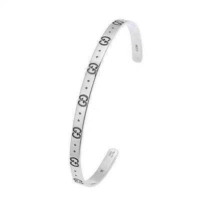 18K Double G Icon Open Cuff Bracelet