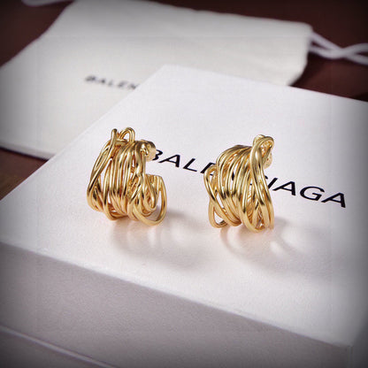 18K BB Gold Earrings