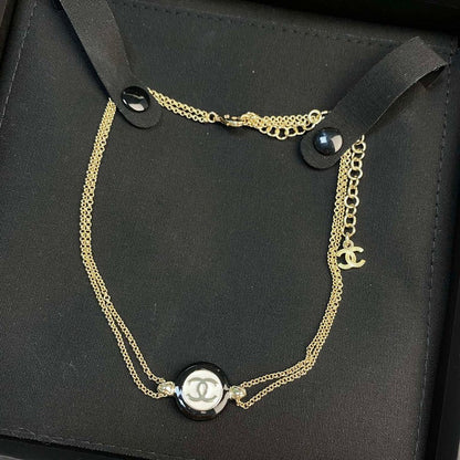 18K CC Chain Choker Necklace
