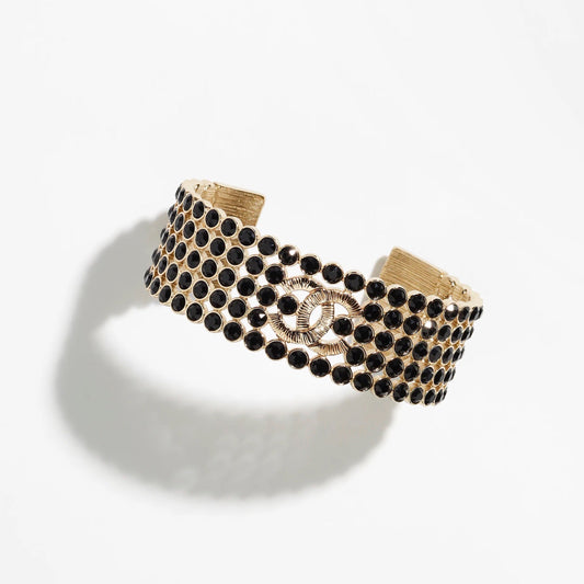 18K CC Black Cuff Bracelet