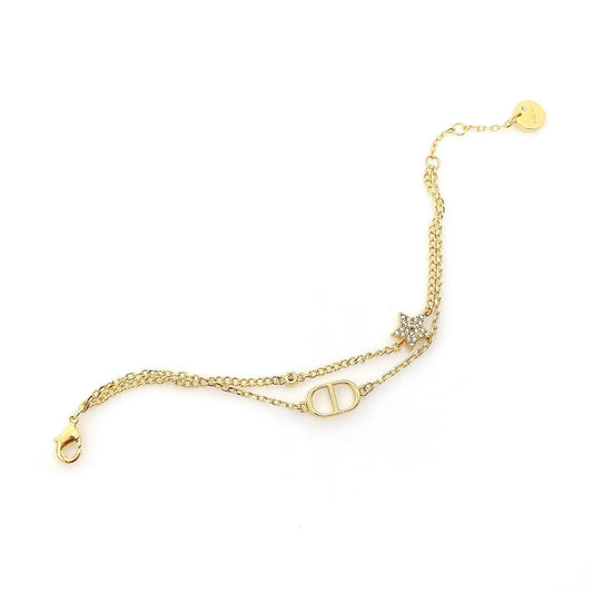 18K CD Star Diamond Bracelet