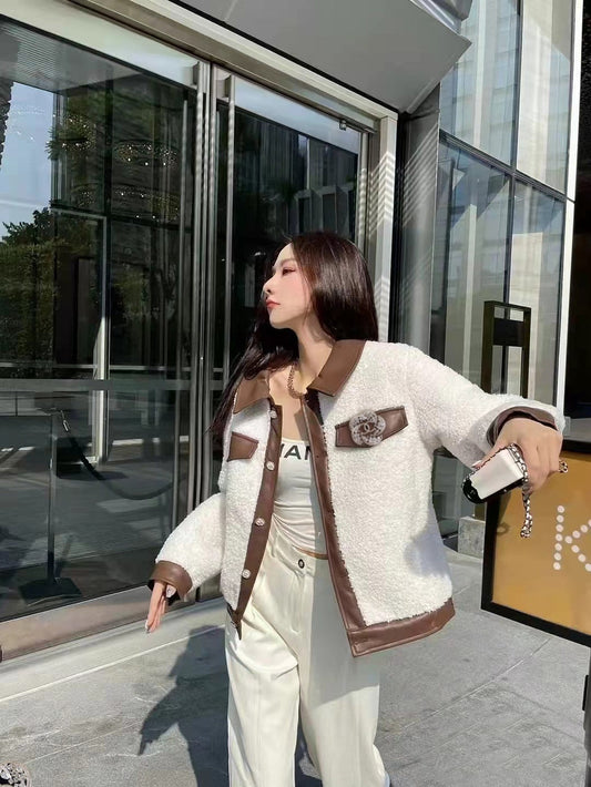 18K CC Camellia Diamond Brooch