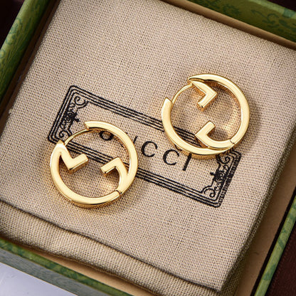 18K GG Hollow Earrings