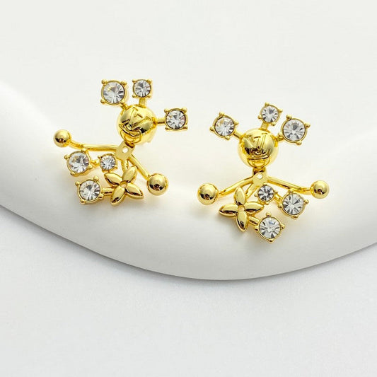 18K Louis Diamond Earrings