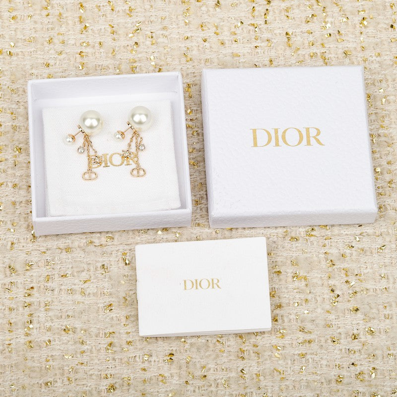 18K CD Tribales Tassel Diamond Earrings