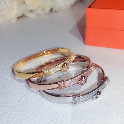 18K Collier De Chien Diamond H Bracelet