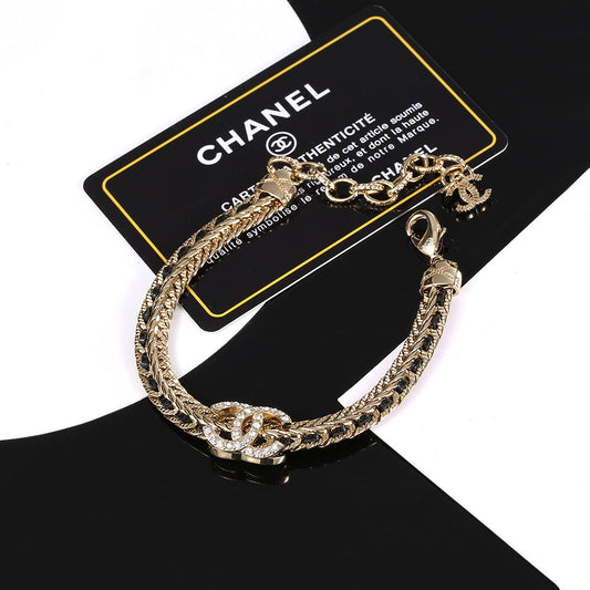 18K CC Strass Chain Bracelet