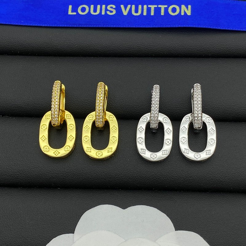 18K Louis Circle Earrings