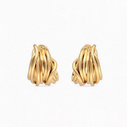 18K BB Gold Earrings
