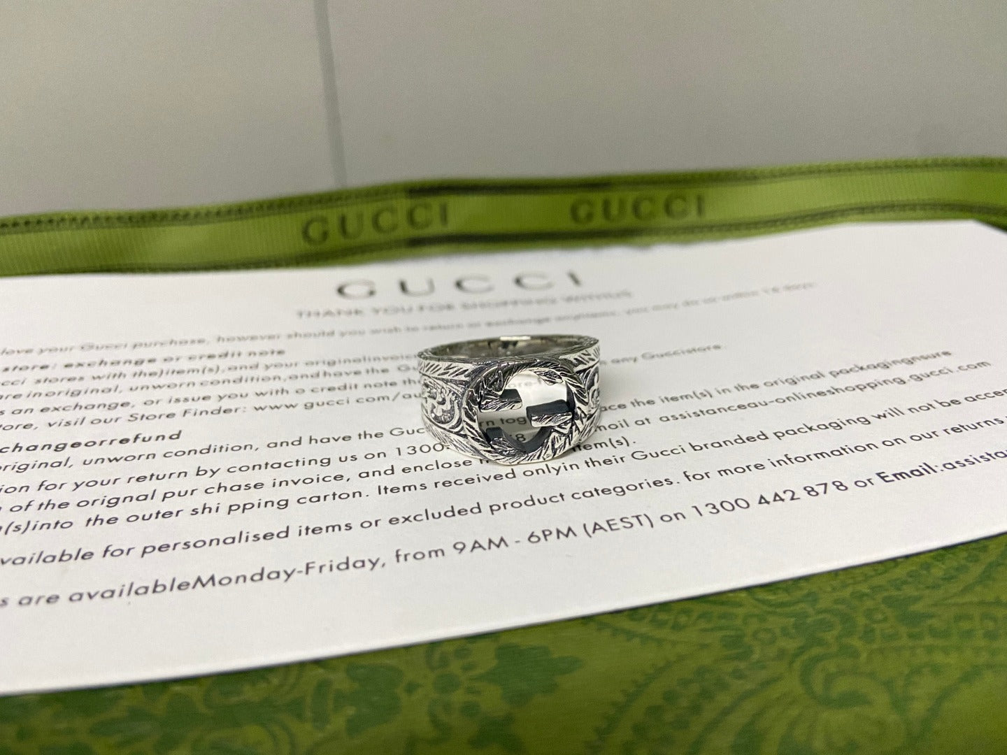 Double G Interlocking G Ring