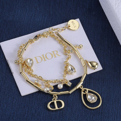 18K CD Crystal Bracelet