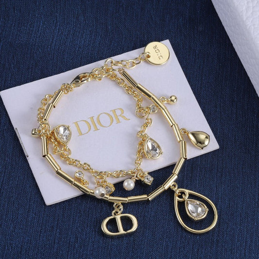 18K CD Crystal Bracelet