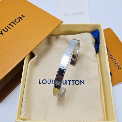 18K Louis Monogram White Gold Bracelet