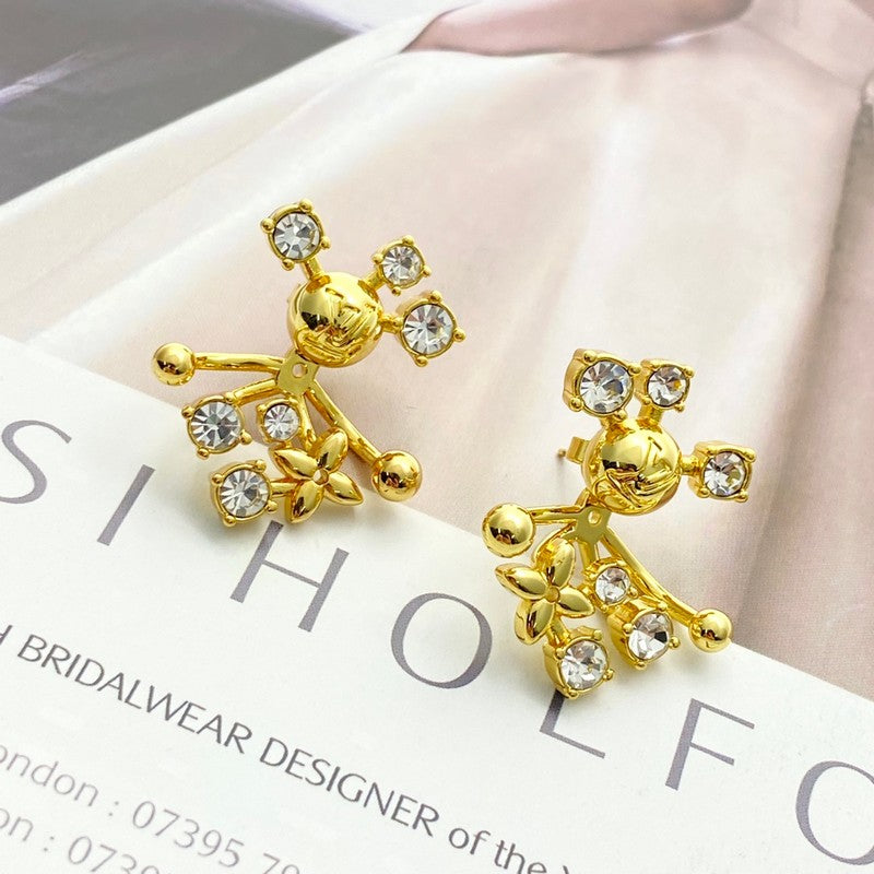 18K Louis Diamond Earrings