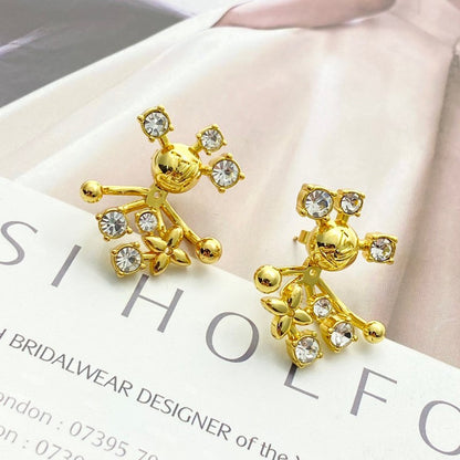 18K Louis Diamond Earrings